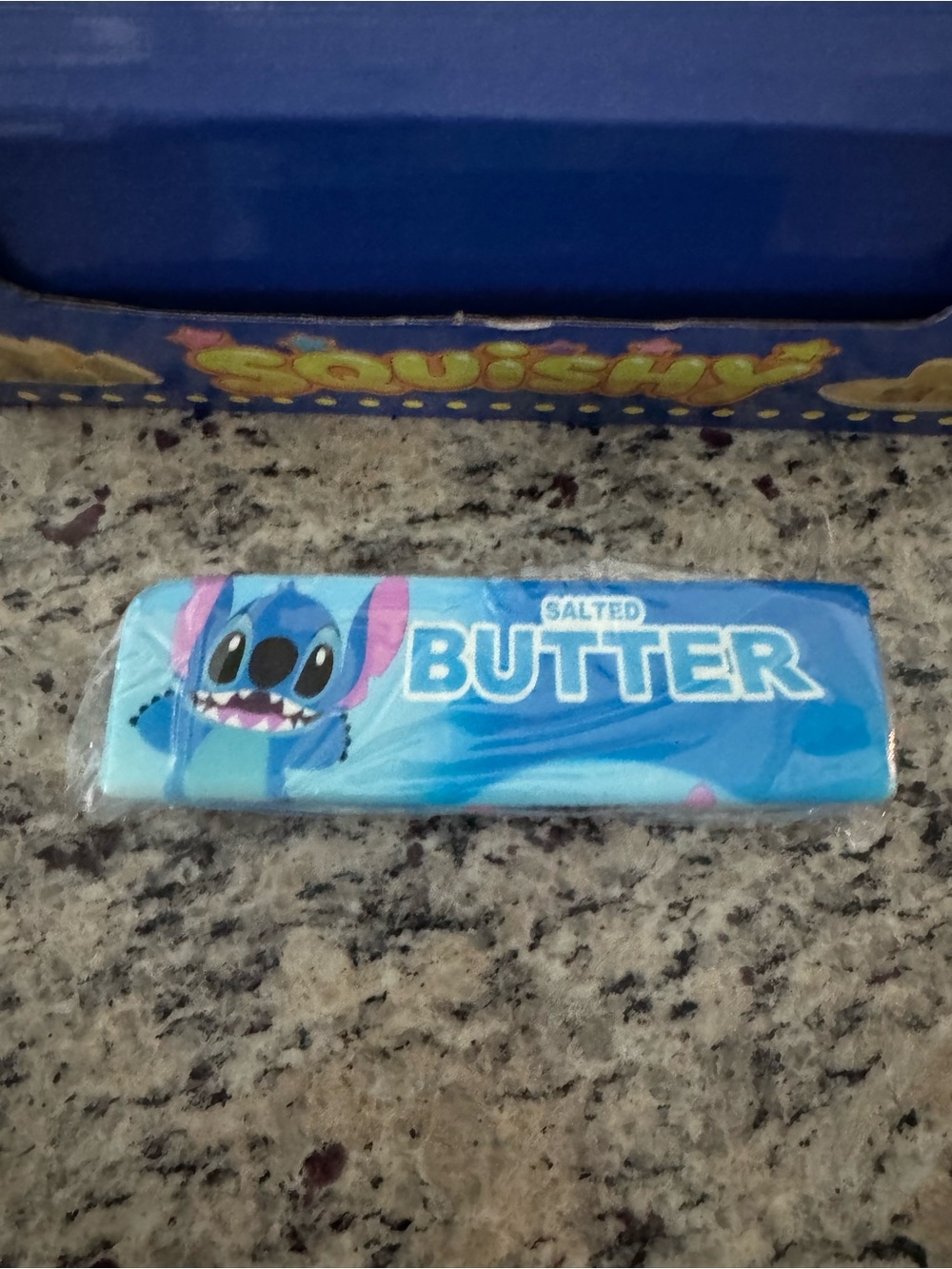 Disney Blue Salted Butter Stitch Eraser - Cartoon Plush Design